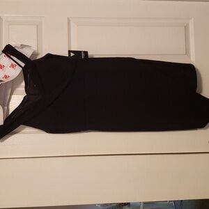 Guess Black off the shoulder mini Dress size 6 Brand new with tags